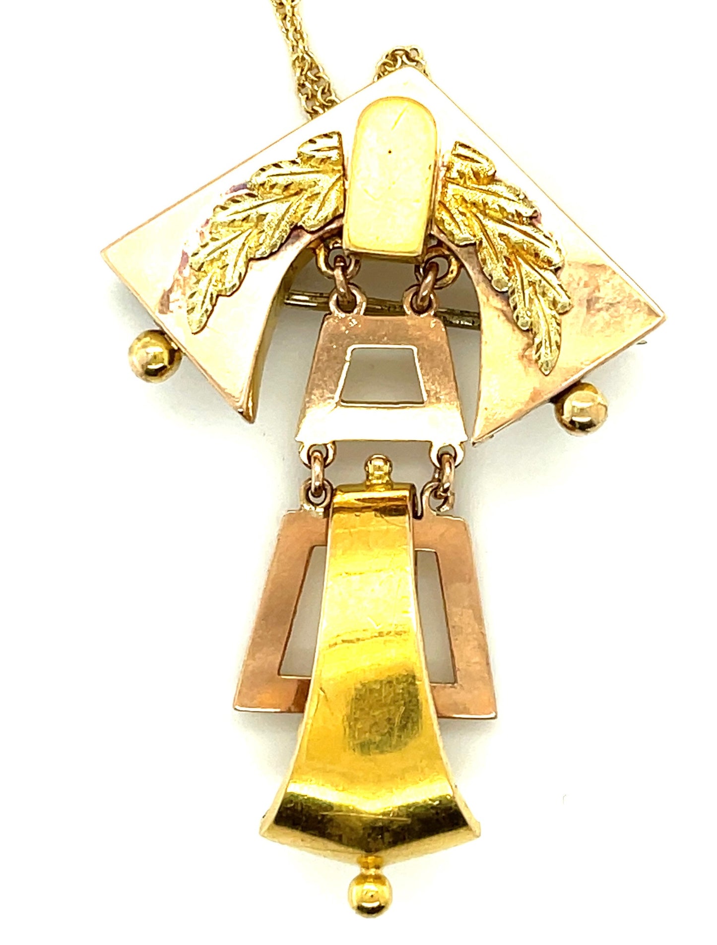 Victorian 14KY 2 Tone Gold 9.20gr Pendant Circa 1880