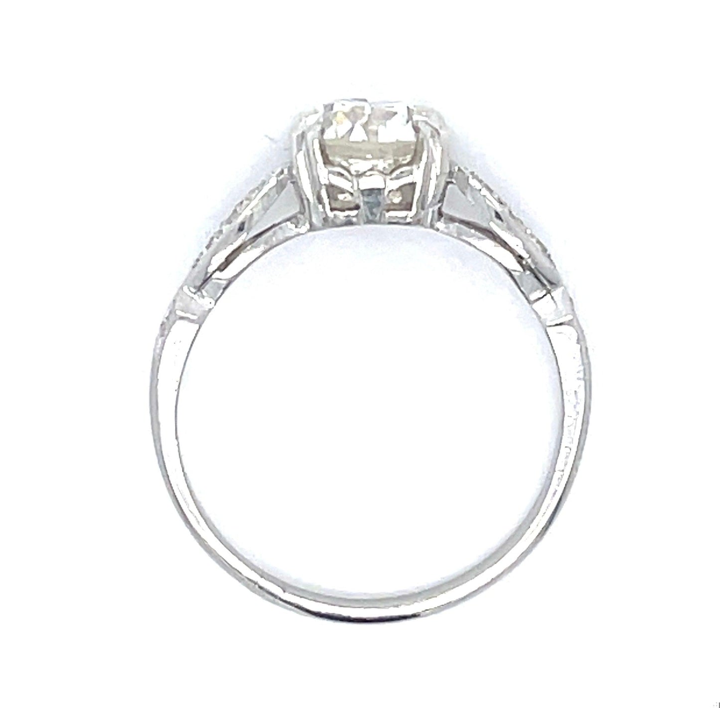 Vintage Art Deco PT Ring (Circa 1930s) 1.32ct Old European Diamond