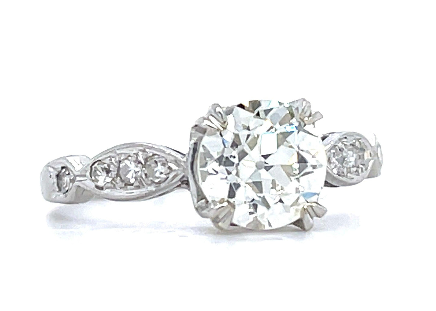 Vintage Art Deco PT Ring (Circa 1930s) 1.32ct Old European Diamond