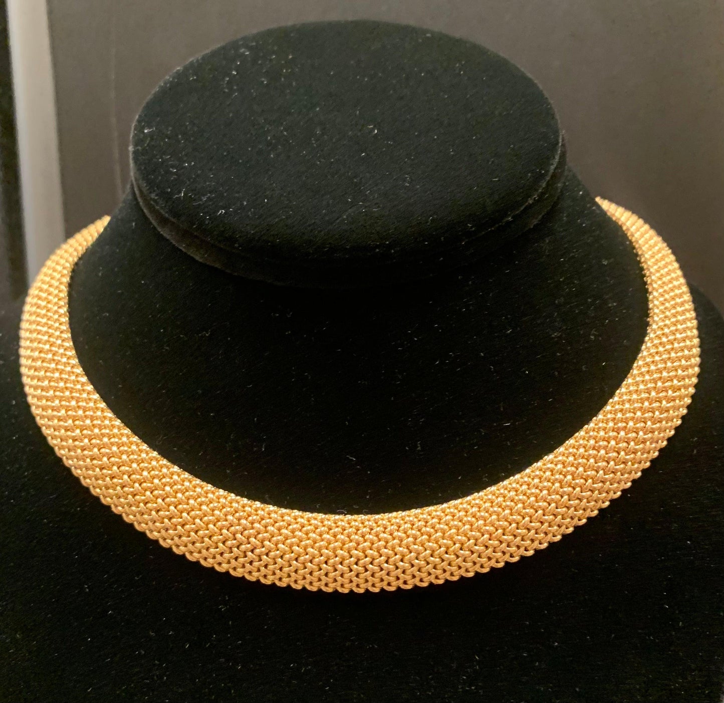 14K Mesh Choker Necklace