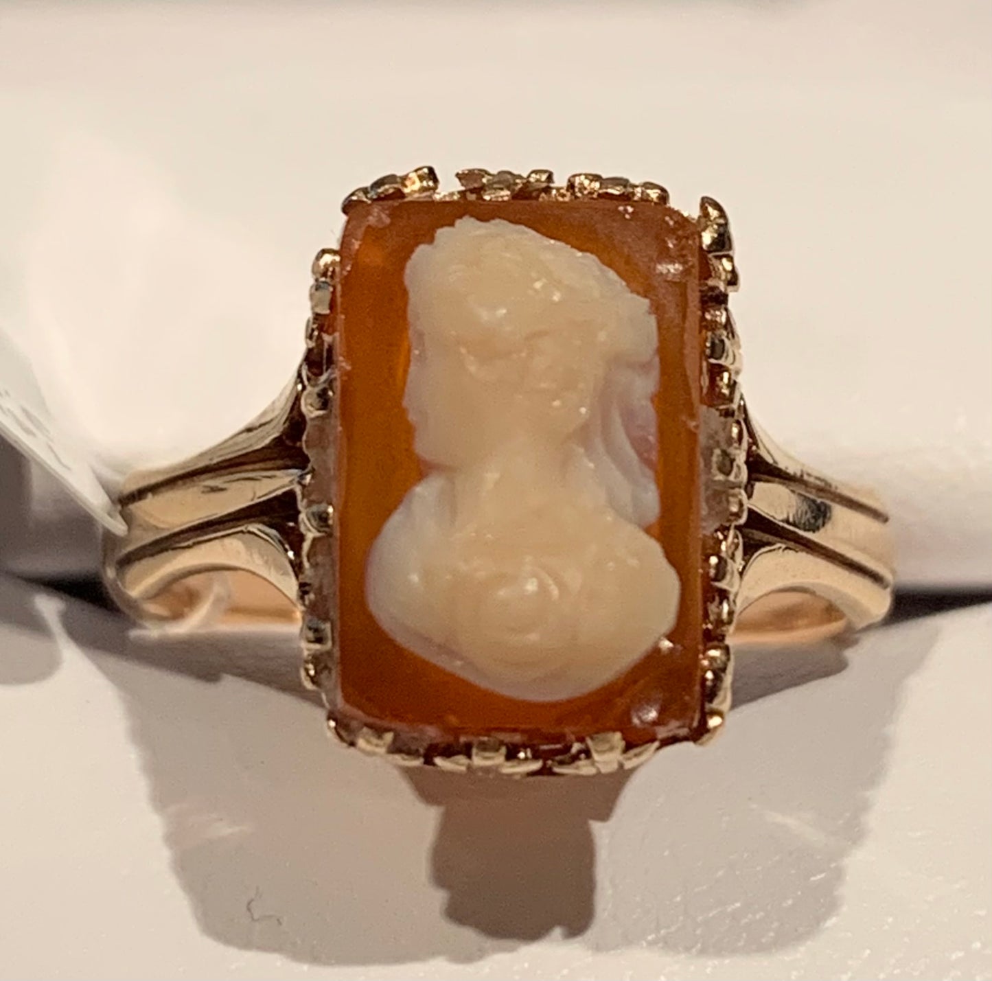 Victorian 14K Cameo Ring 3.5gr (Antique 1880s) ESTATE