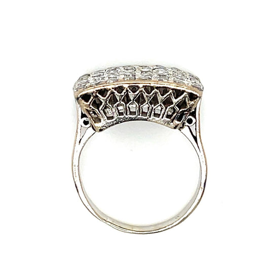 Art Deco 1.70ct Diamond 14KW Vintage Ring (c:1930s)