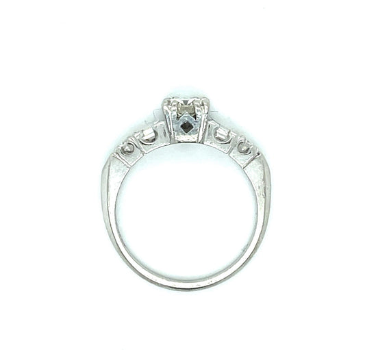 Original Art Deco .40ct CD Diamond PT Vintage Ring (Vintage 1940s)