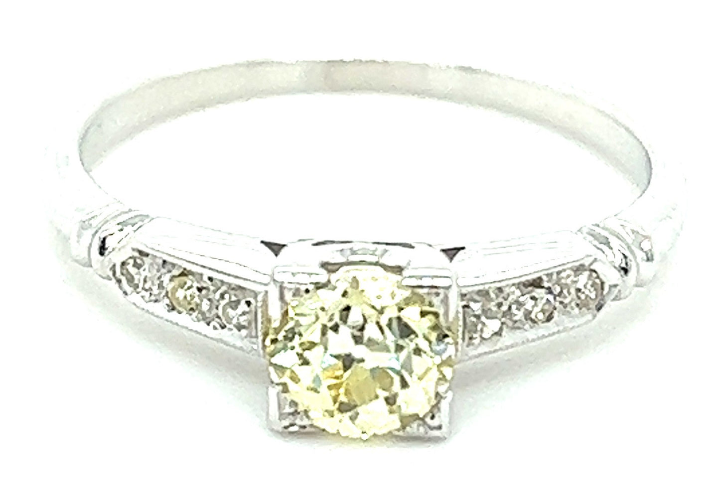 .65ct W-X VS2 Diamond .06ctw Diamond 18KW 2.20gr Ring Gia 5221732347