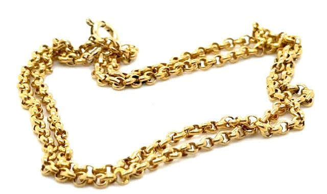 Estate Victorian Necklace Circa 1890 19ky. 18'' Length. 9.70 Grams