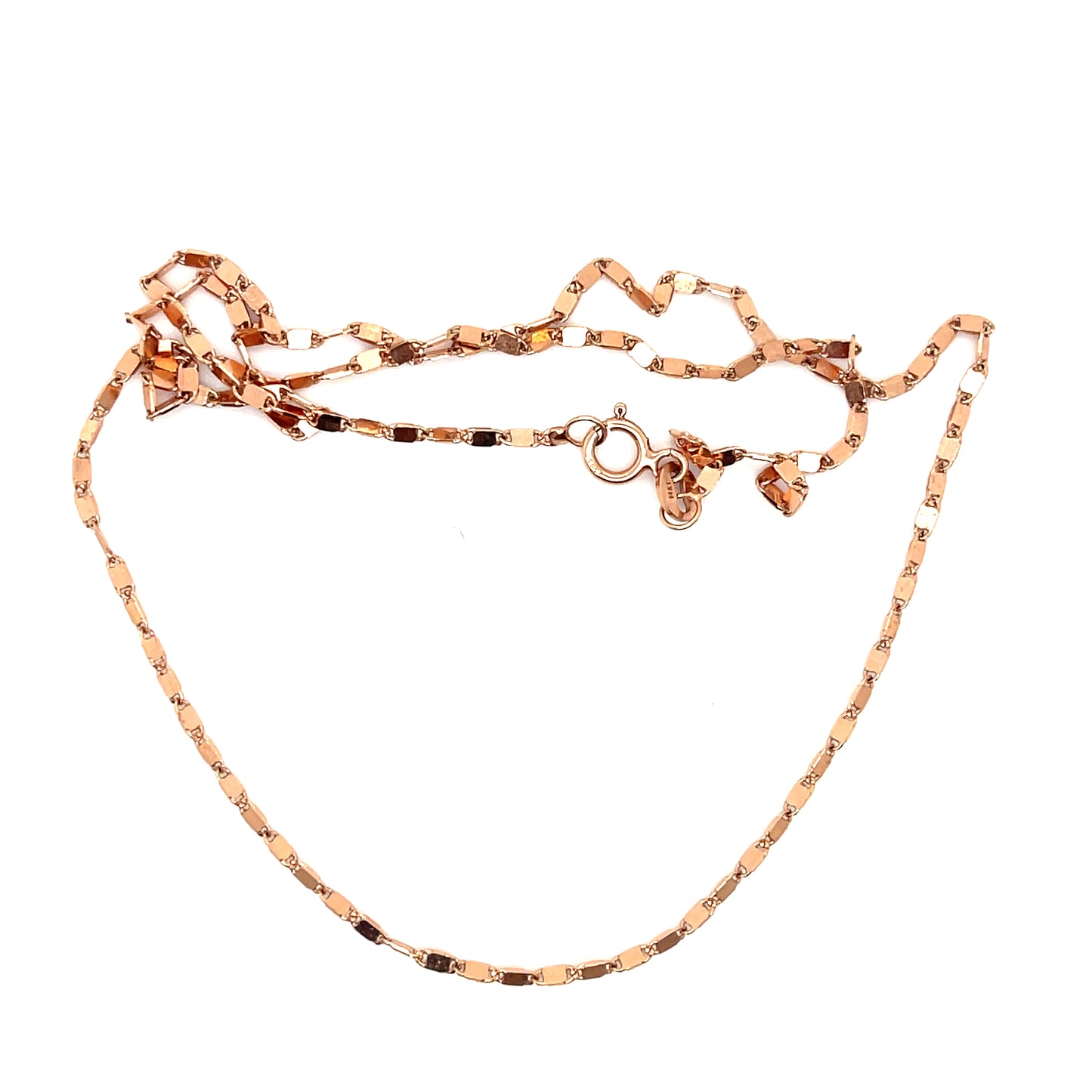 Estate 14KY Rose Gold 3.17gr Chain Length 19
