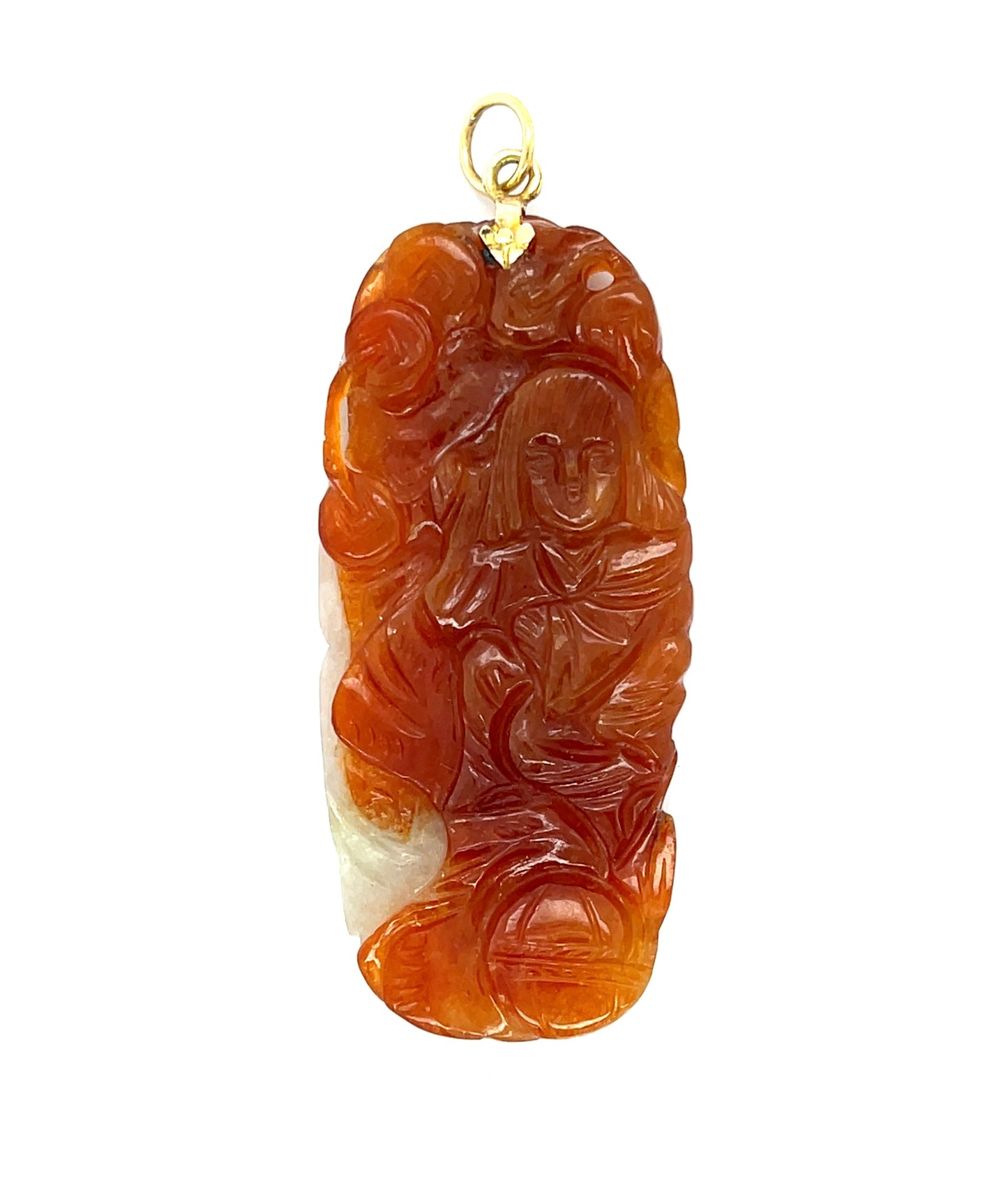 100.00ct A Jadeite 18KY 22.45gr Pendant Circa 1960s Two Sided Gia 6237273601