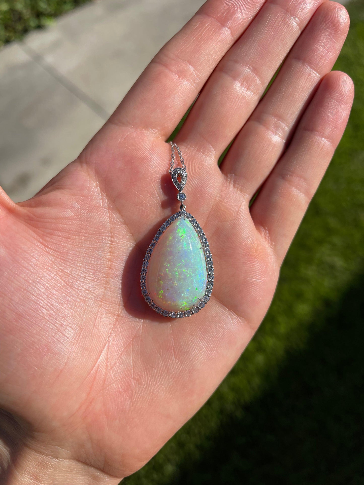 25.69ct Australian Opal Pendant