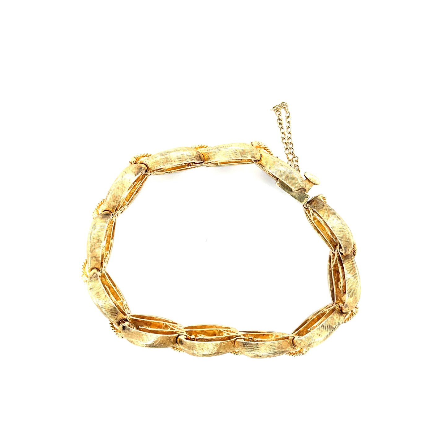2ct Sapphire 1.80ct Diamond 18KY Vintage Bracelet (Circa 1960s)