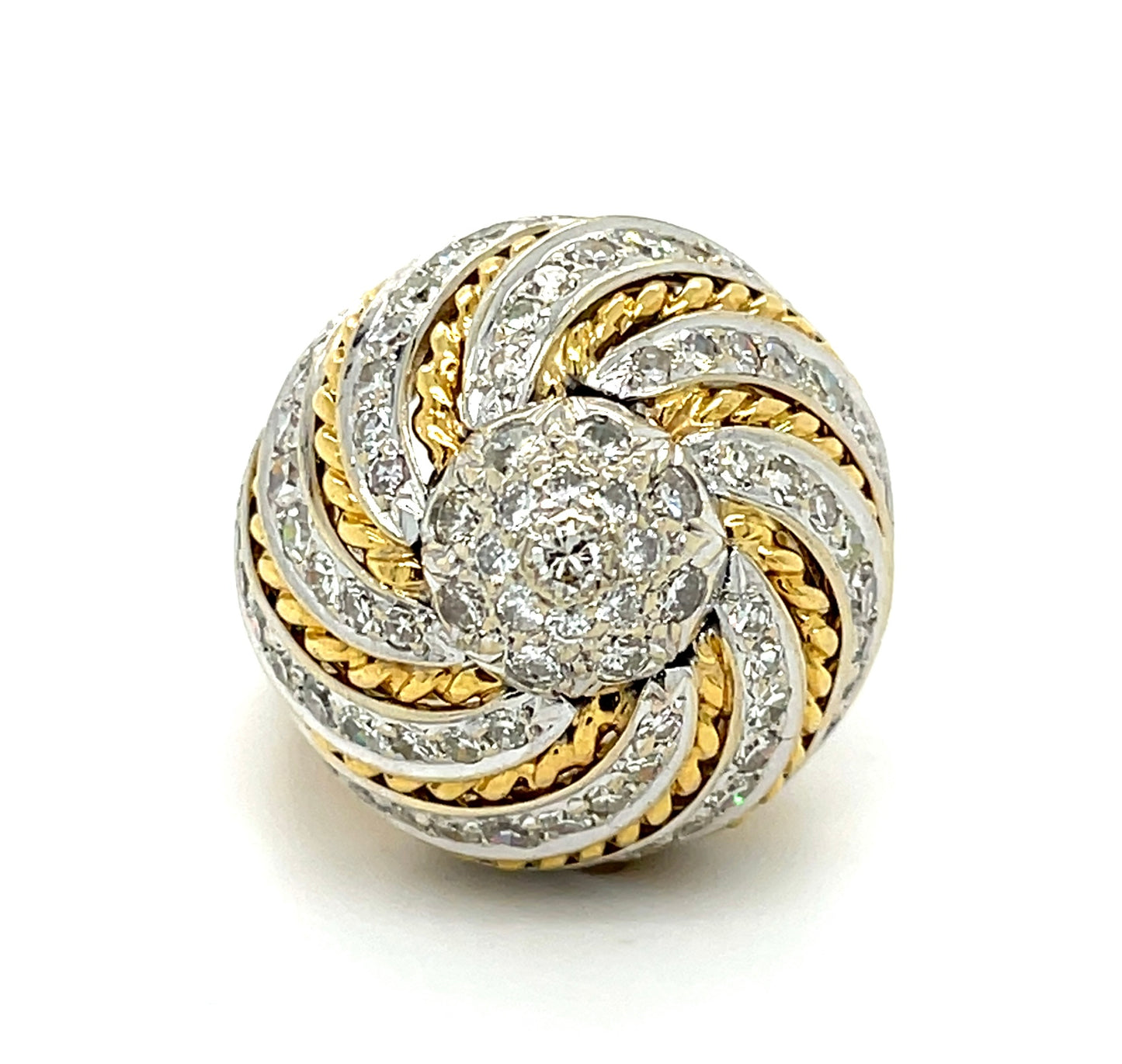2.27ct Diamond Ring 18KY (Vintage Circa 1960s)