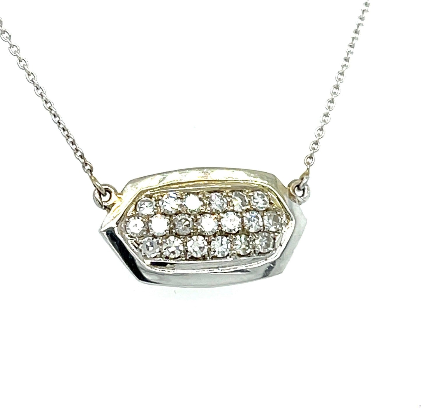 .57ct Diamond 18KW+14KW Estate Pendant