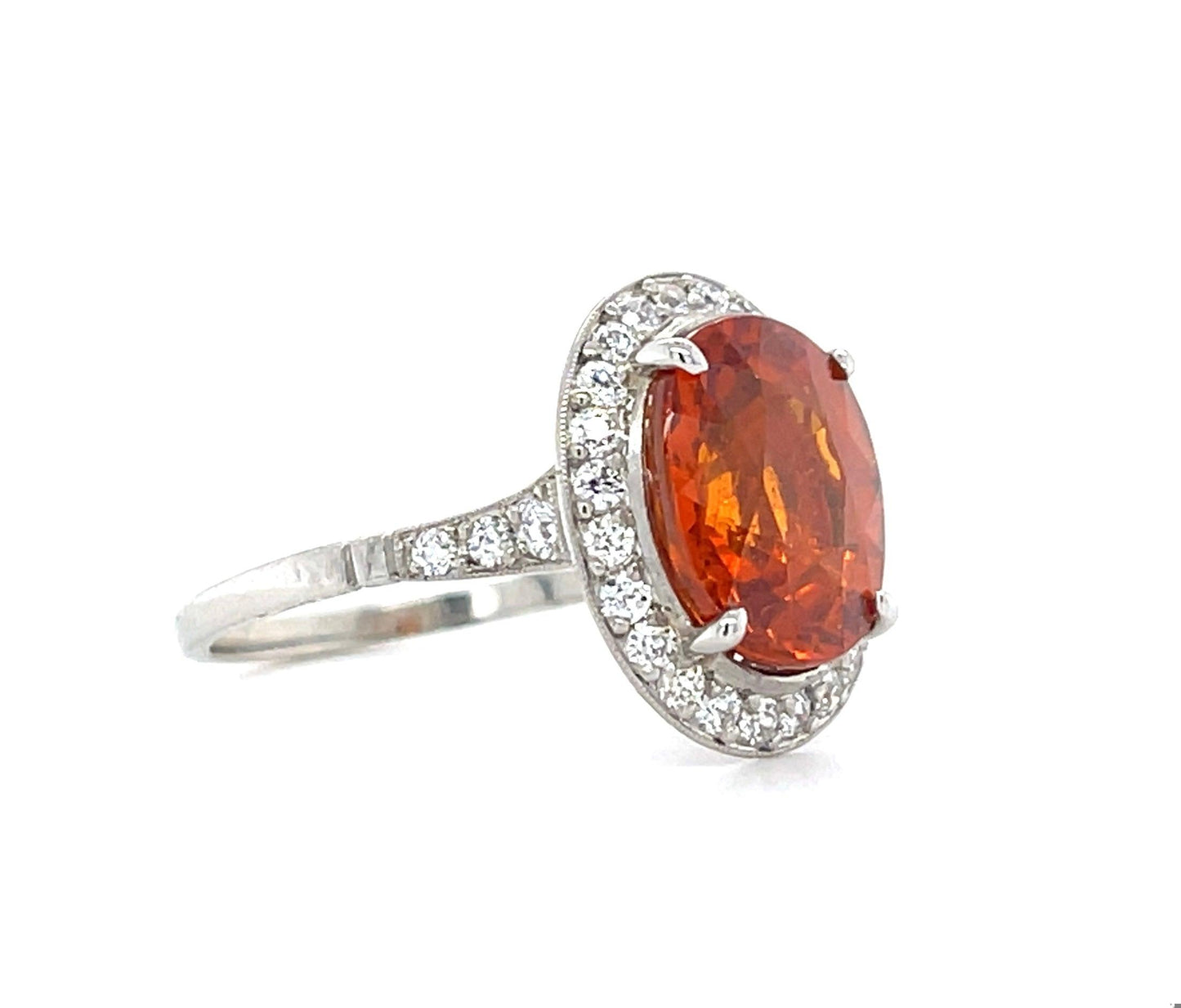 6.36ct Spessartite Garnet Ring