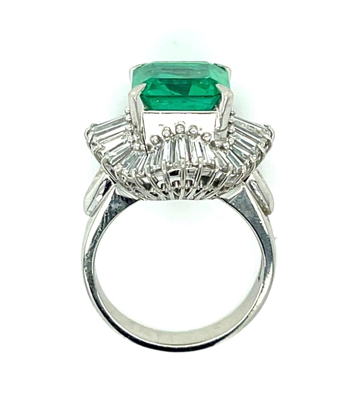 3.23ct F2 Colombian GIA 1.86ct Diamond Platinum Ring 11.60g 5.25 Size