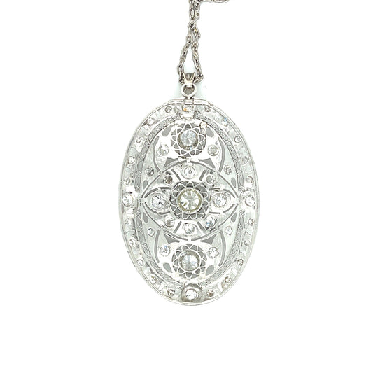 Art Deco 1.30ct Old European Cut Diamonds (Three Center Stones) 2ct Side Diamond