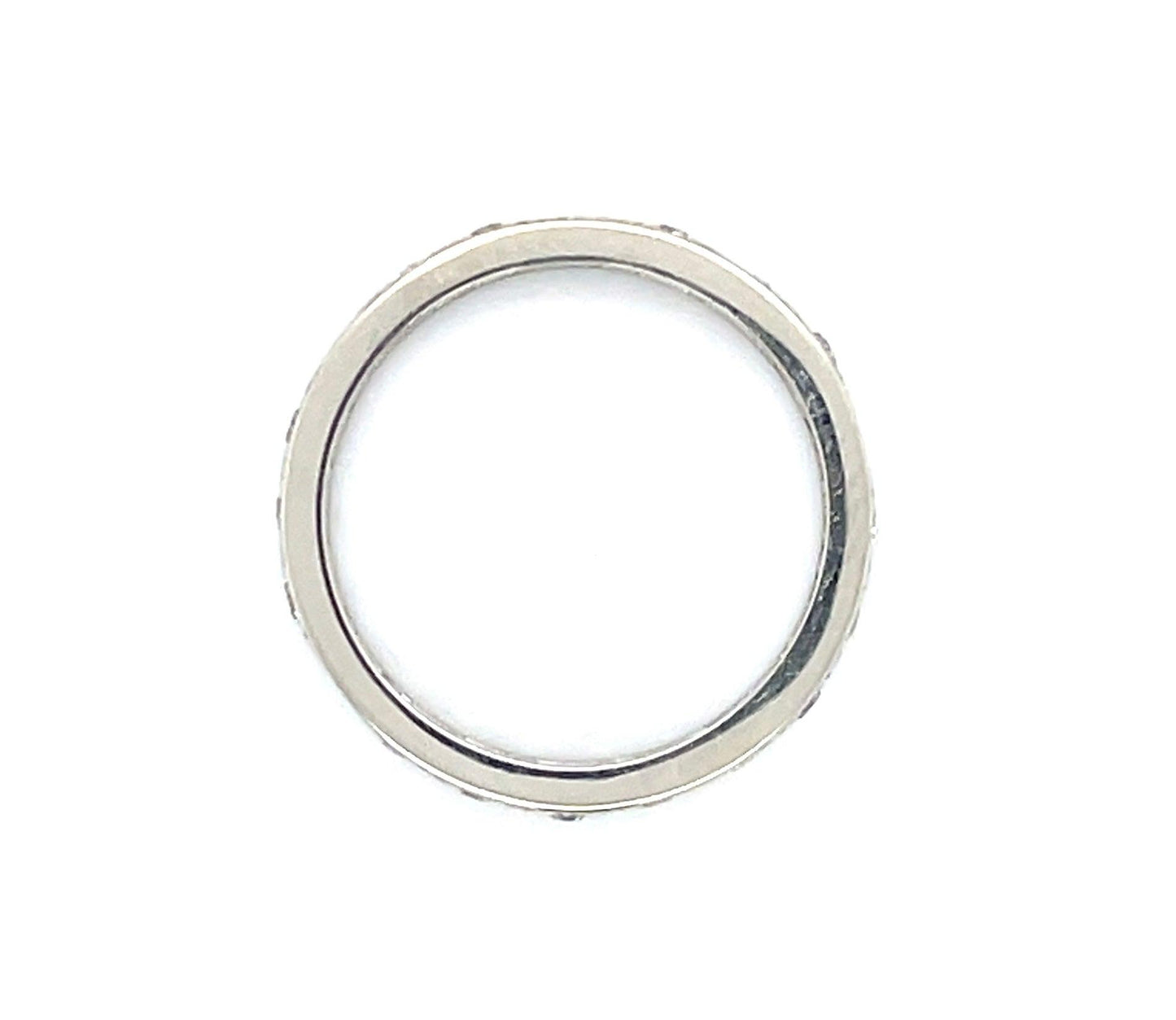 Art Deco 14KW Band Ring (Circa 1930s) Single-cut Diamond .60ct