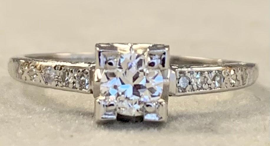 Art Deco Diamond .31ct Ring