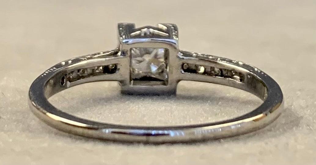 Art Deco Diamond .31ct Ring