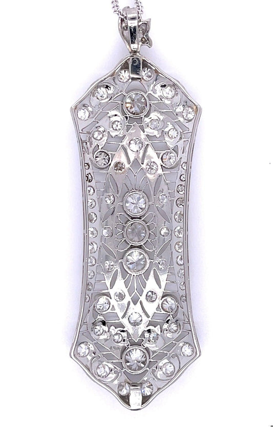 Art Deco Diamond Antique Pendant