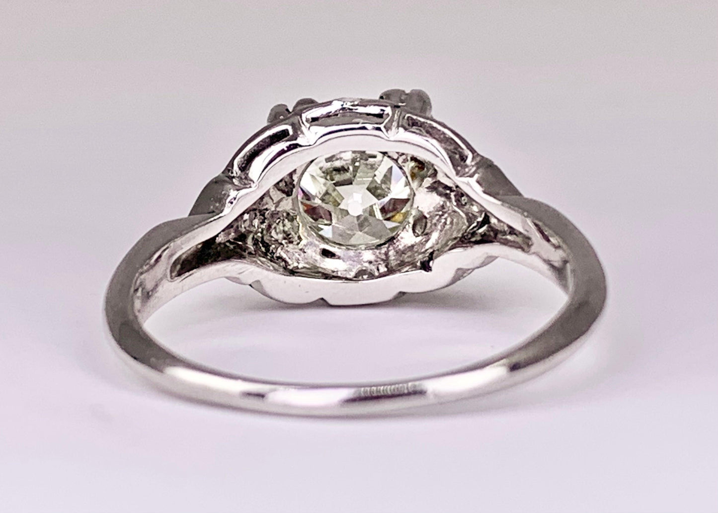 Art Deco Platinum 1.67ct Diamond Ring