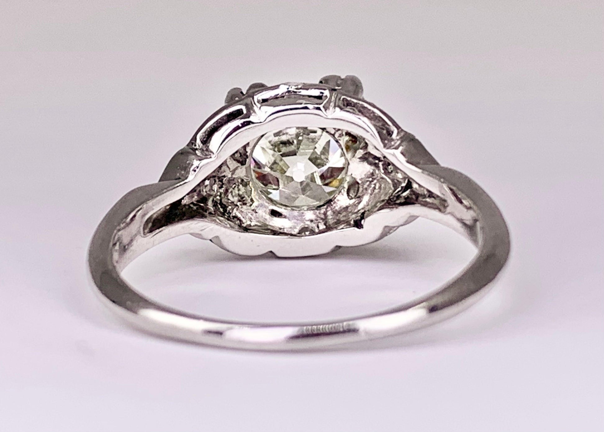 Art Deco Platinum 1.67ct Diamond Ring