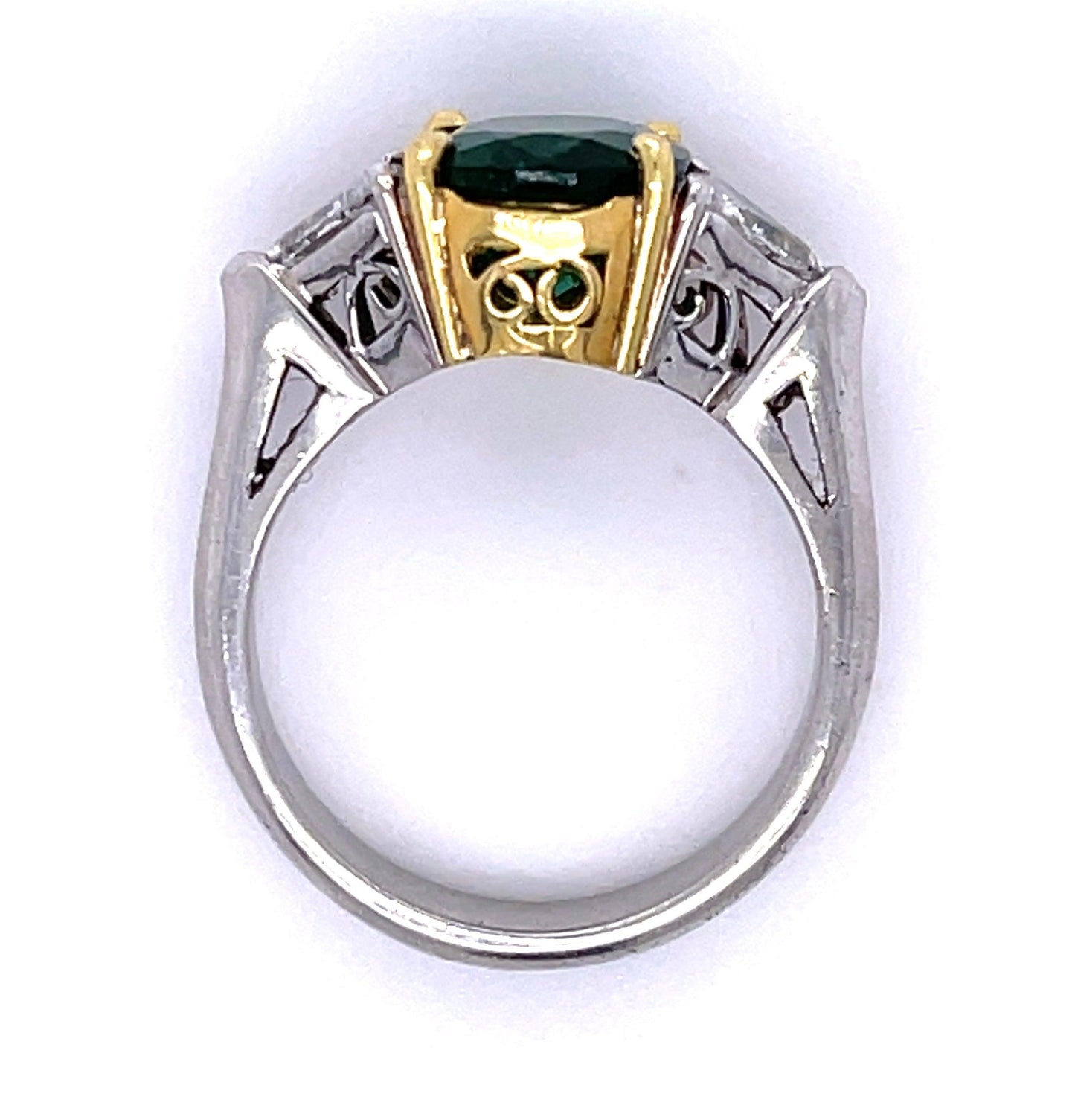 Emerald 3.74ct and Diamond Ring
