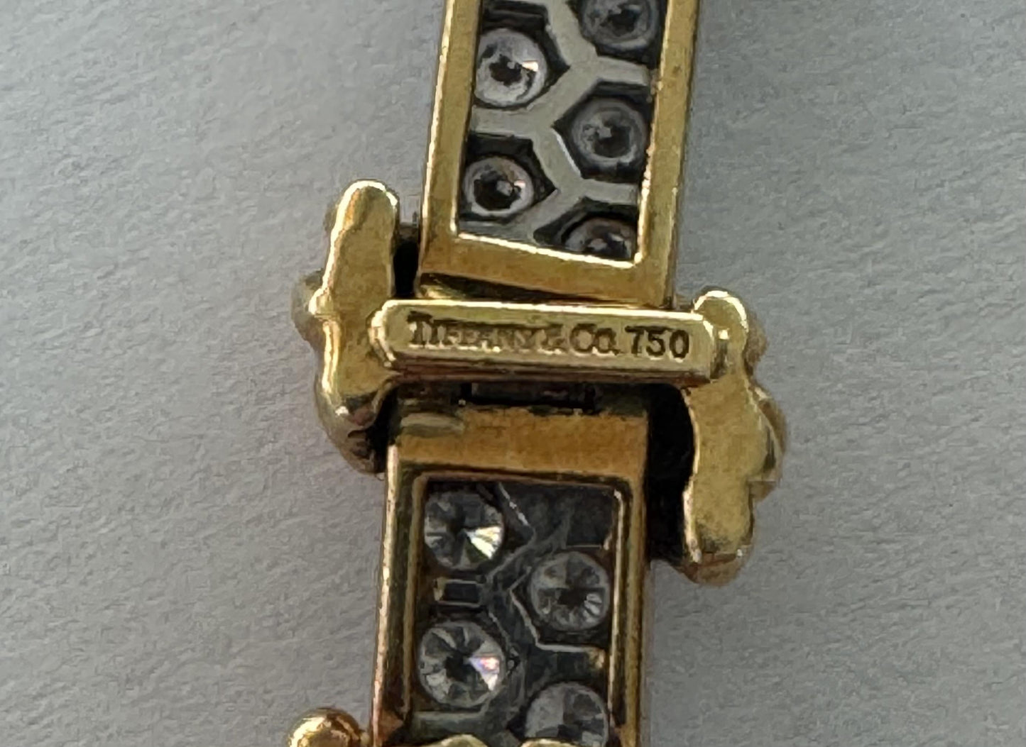 Original Tiffany & Co. 9.50ct Diamond 18K 2 Tone Bracelet