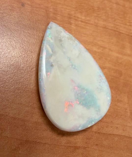 83.50ct Loose Australian Fire Opal 16.70g 2.25"x1.50" 6.55mm thick