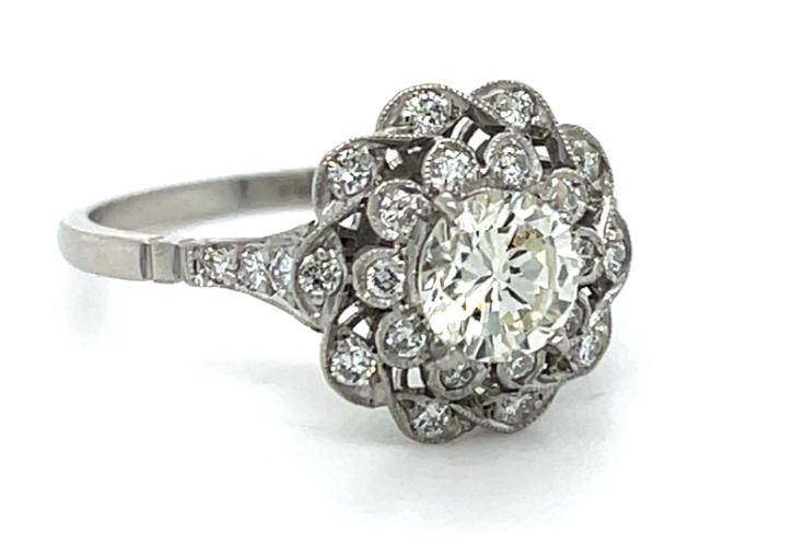 .69ct diamond .54ct SD Platinum Handmade Ring