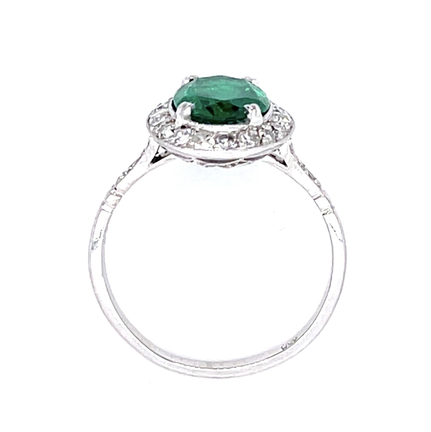 PT Columbian Emerald Ring EM= 1.58ct Size 7 3.24g GIA cert 223548042