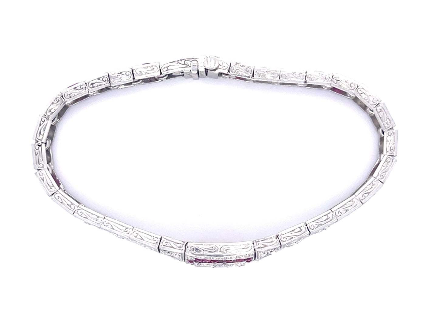 Art Deco 3ct (22 Old European Diamonds) Platinum Bracelet (Antique 1920s)