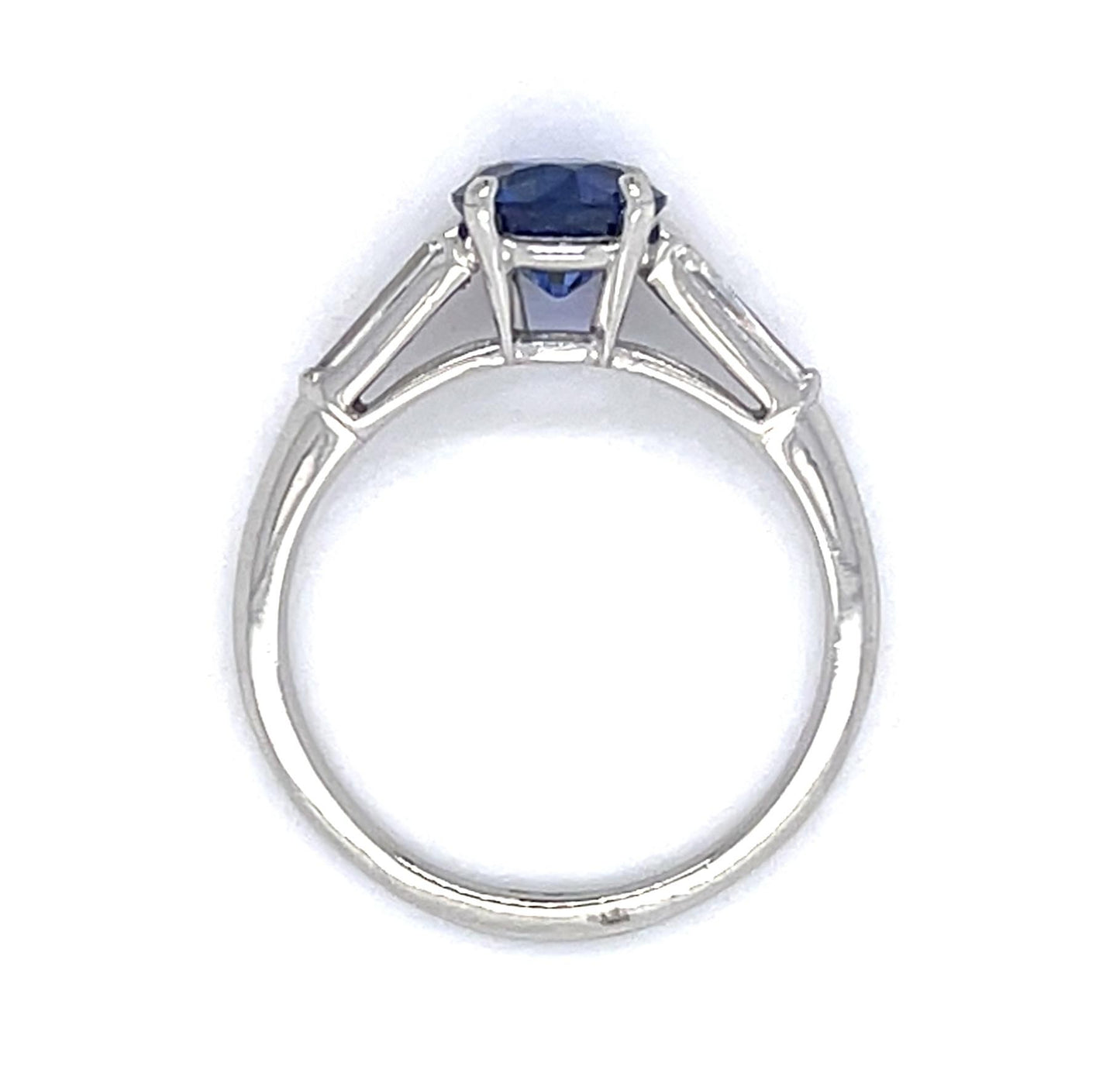 1.44ct Sapphire & .36ctw Diamond Ring (Estate 1960s)