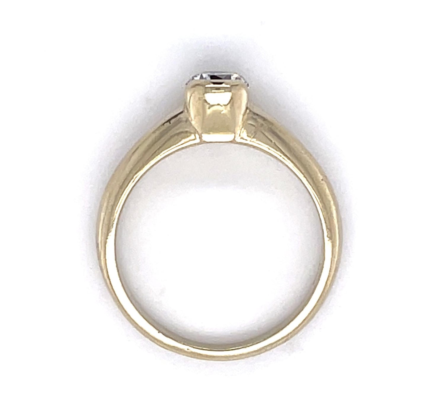 0.50ct Diamond 18KY 4.50gr Estate Ring Size 5.75