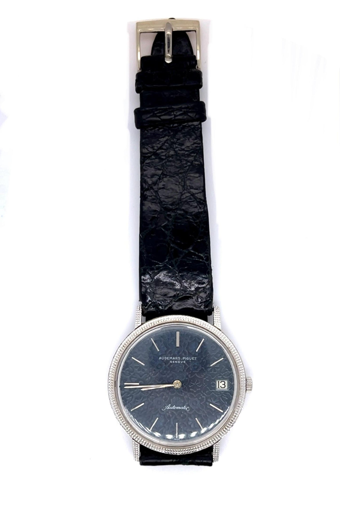 Original Audemars Piguet Waterproof Automatic 18KWhite Gold Watch Serial # 63919
