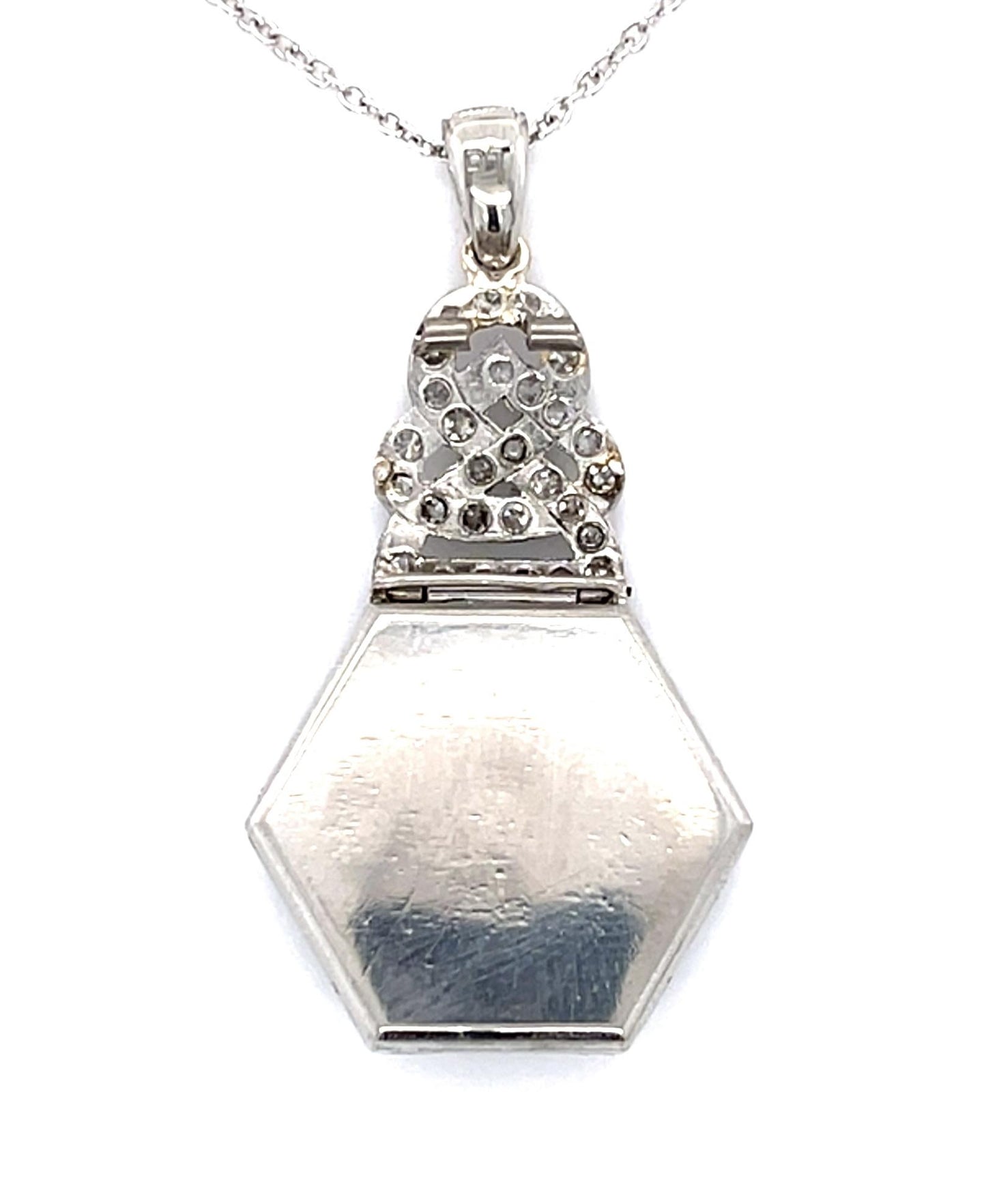 Art Deco .44ct H VS Old European Diamond (No Cert) PT 1.10ct (70 Diamonds) 9.10g