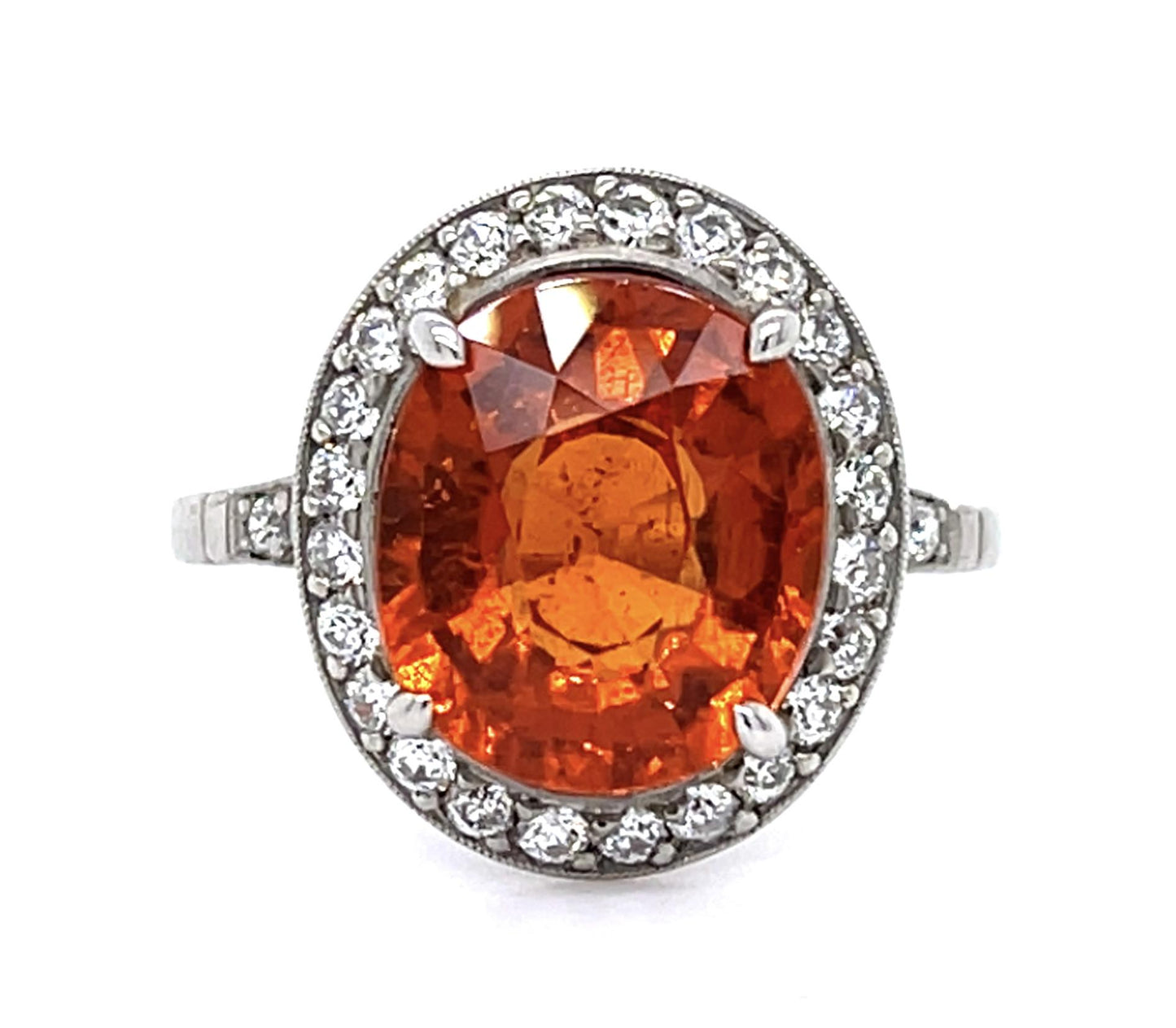 6.36ct Spessartite Garnet Ring