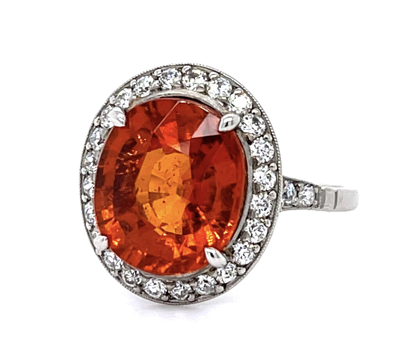 6.36ct Spessartite Garnet Ring