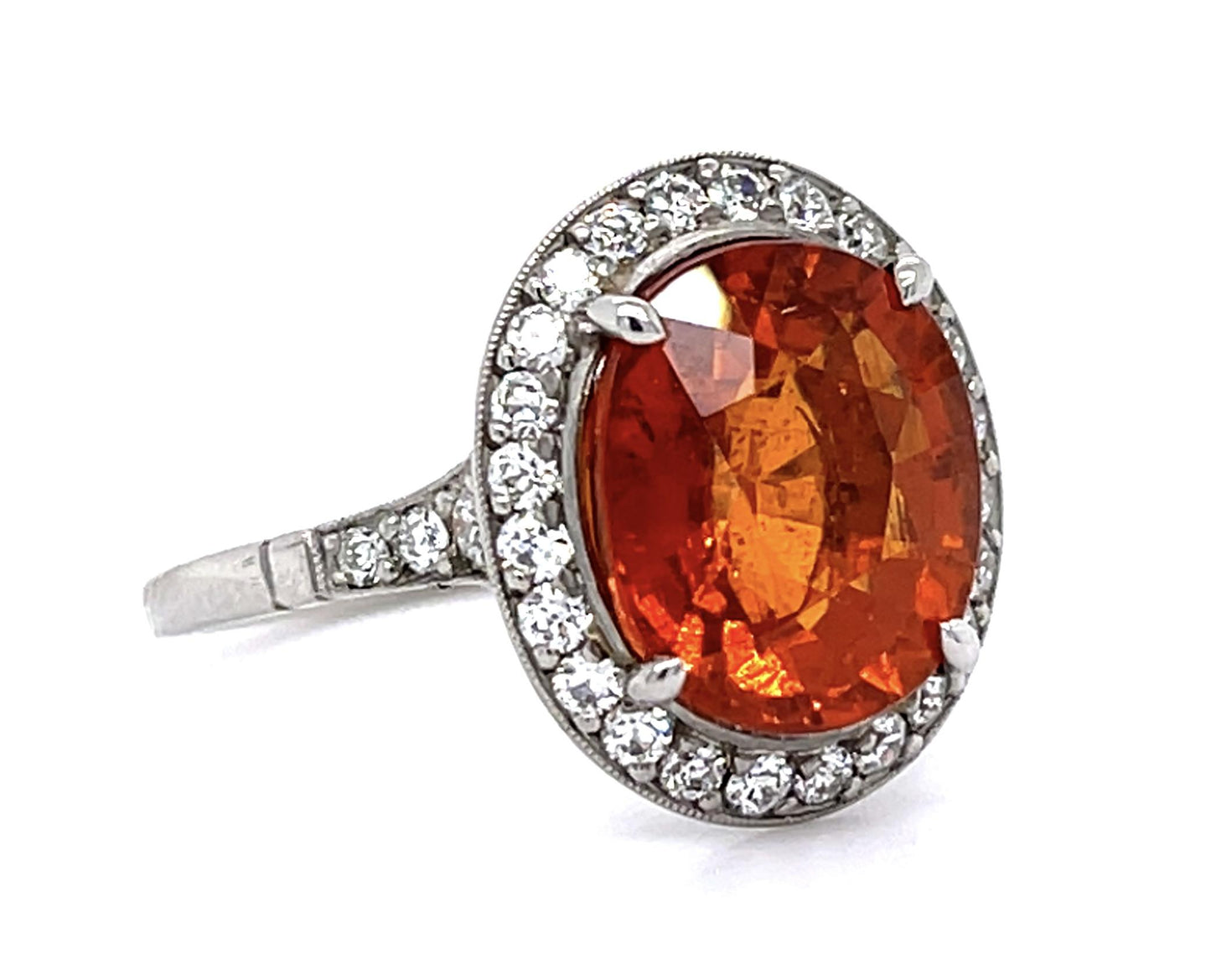 6.36ct Spessartite Garnet Ring