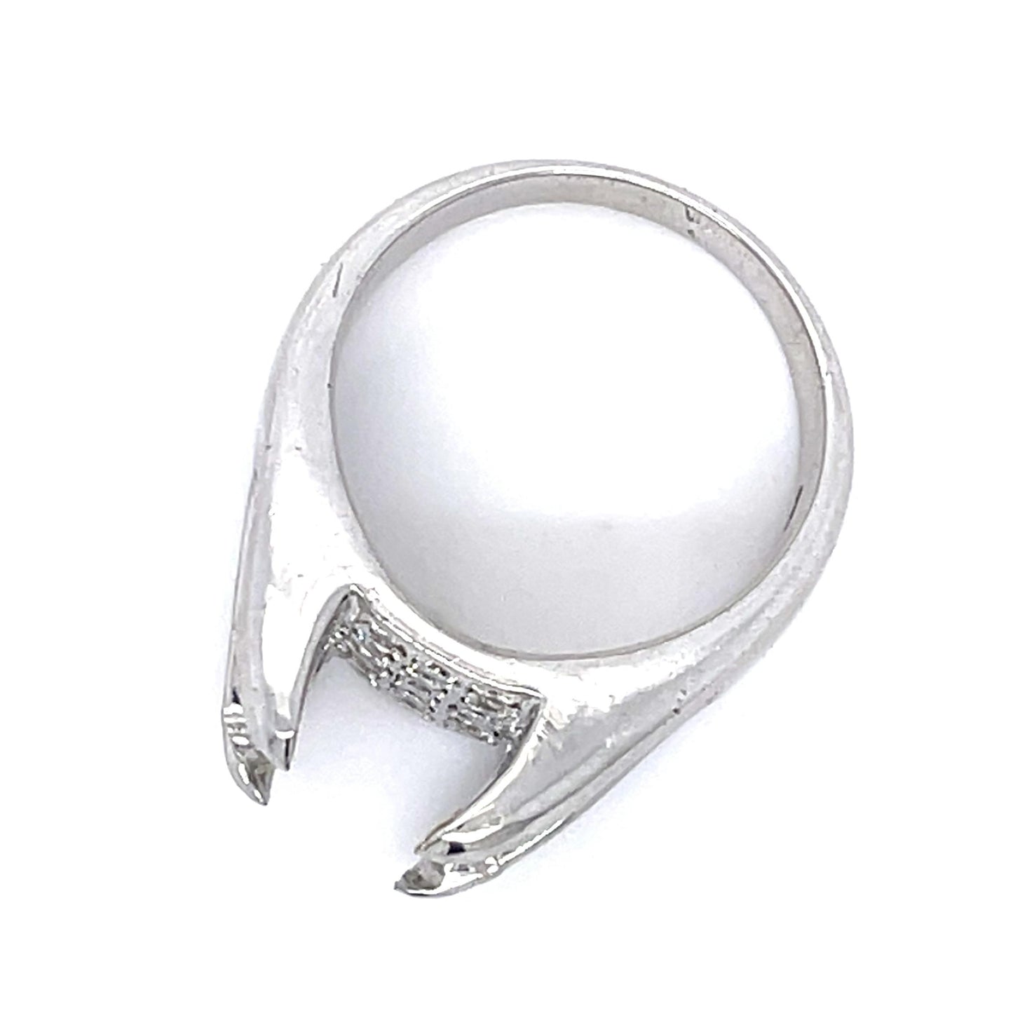 .57ct Diamond PT Semi Mount Ring 18g 6.50 Size