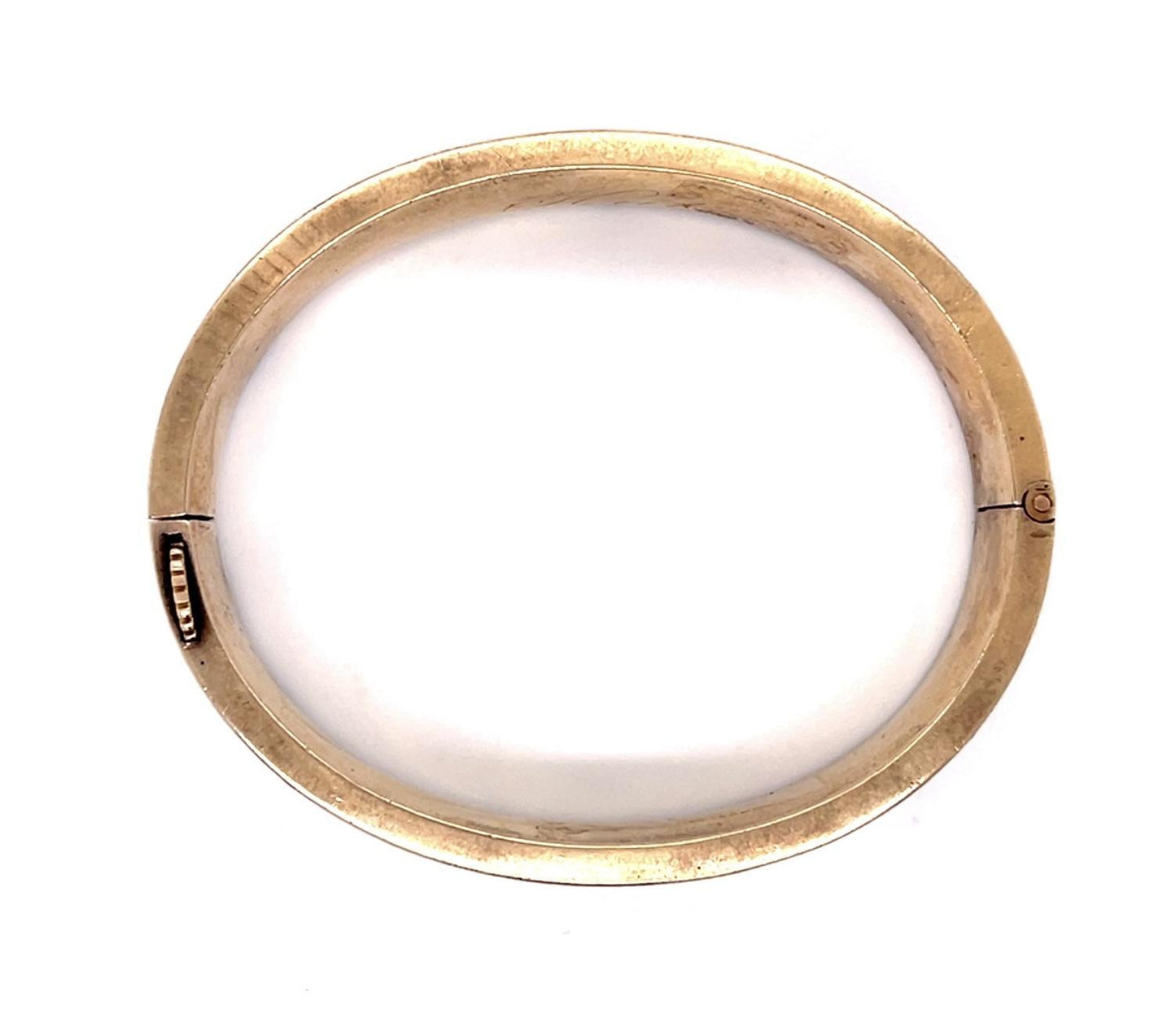 Original Victorian 14KY Bangle Bracelet (Antique 1880s)