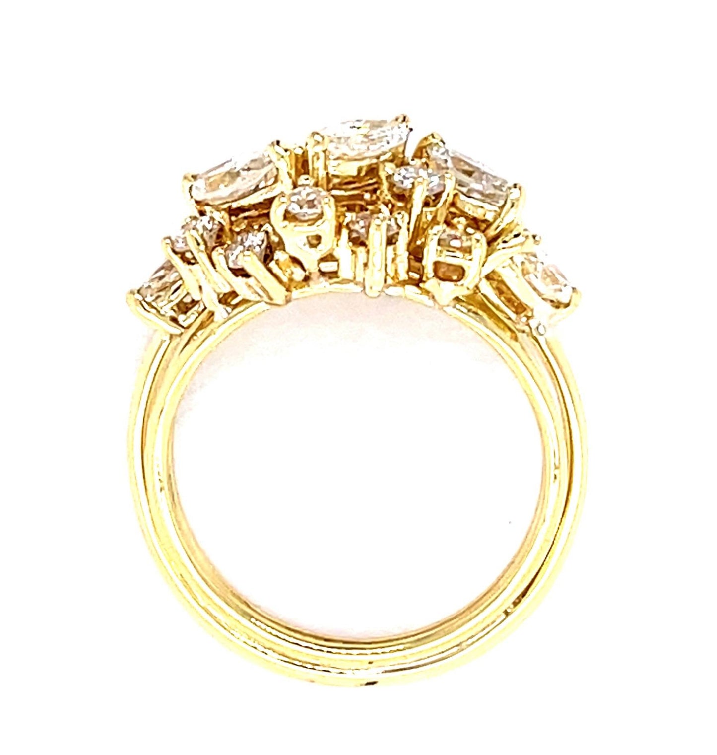 1.80ct Diamond 18KY Cocktail Ring (Estate 1970s)