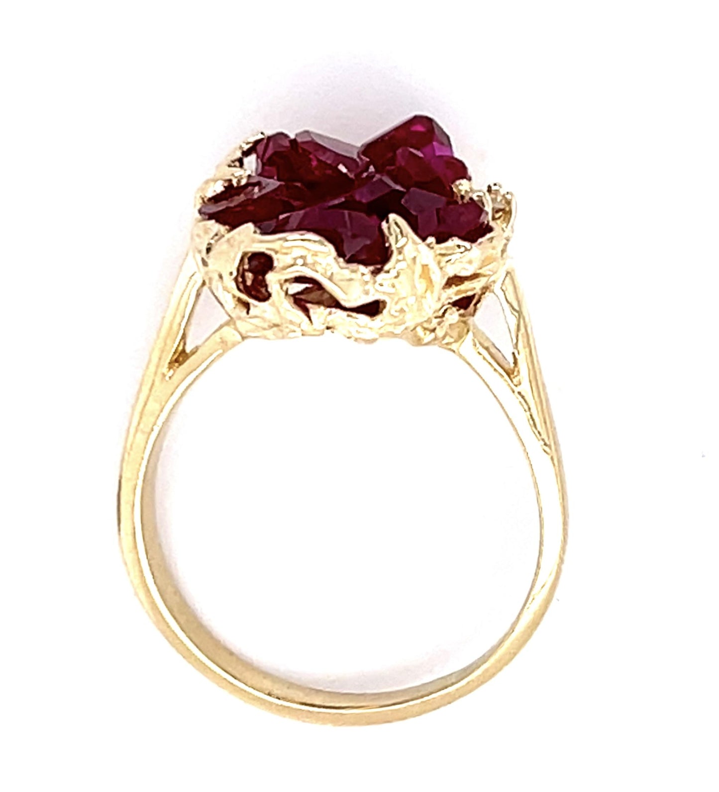 9ct Rough Ruby 14KY Ring (Vintage 1960s)