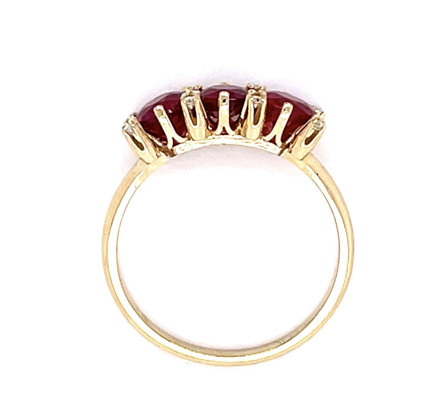 2.01ct Ruby .08ct Diamond 14KY Ring