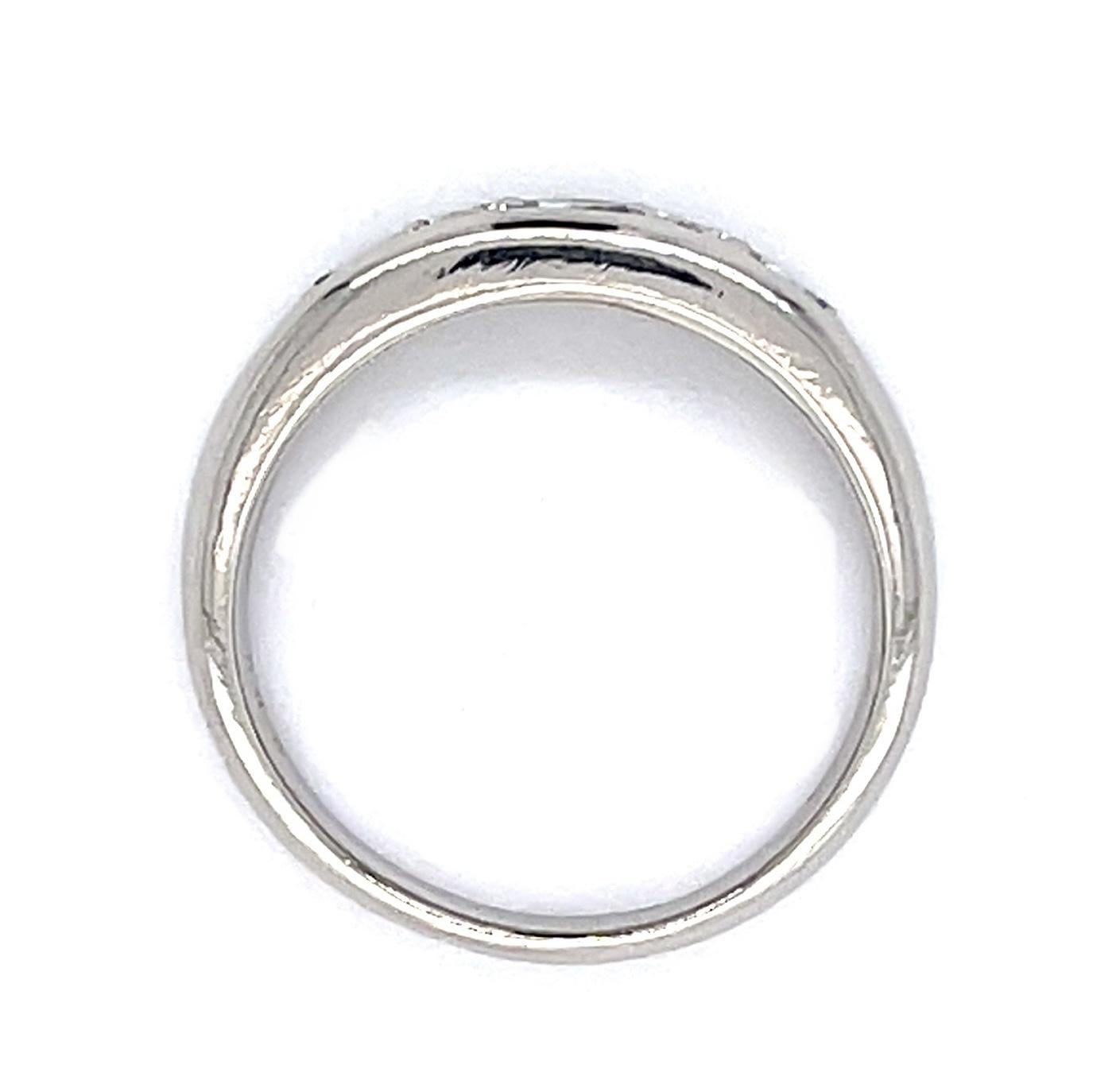 .50ct Alexandrite .08ct Diamond Platinum Band Ring