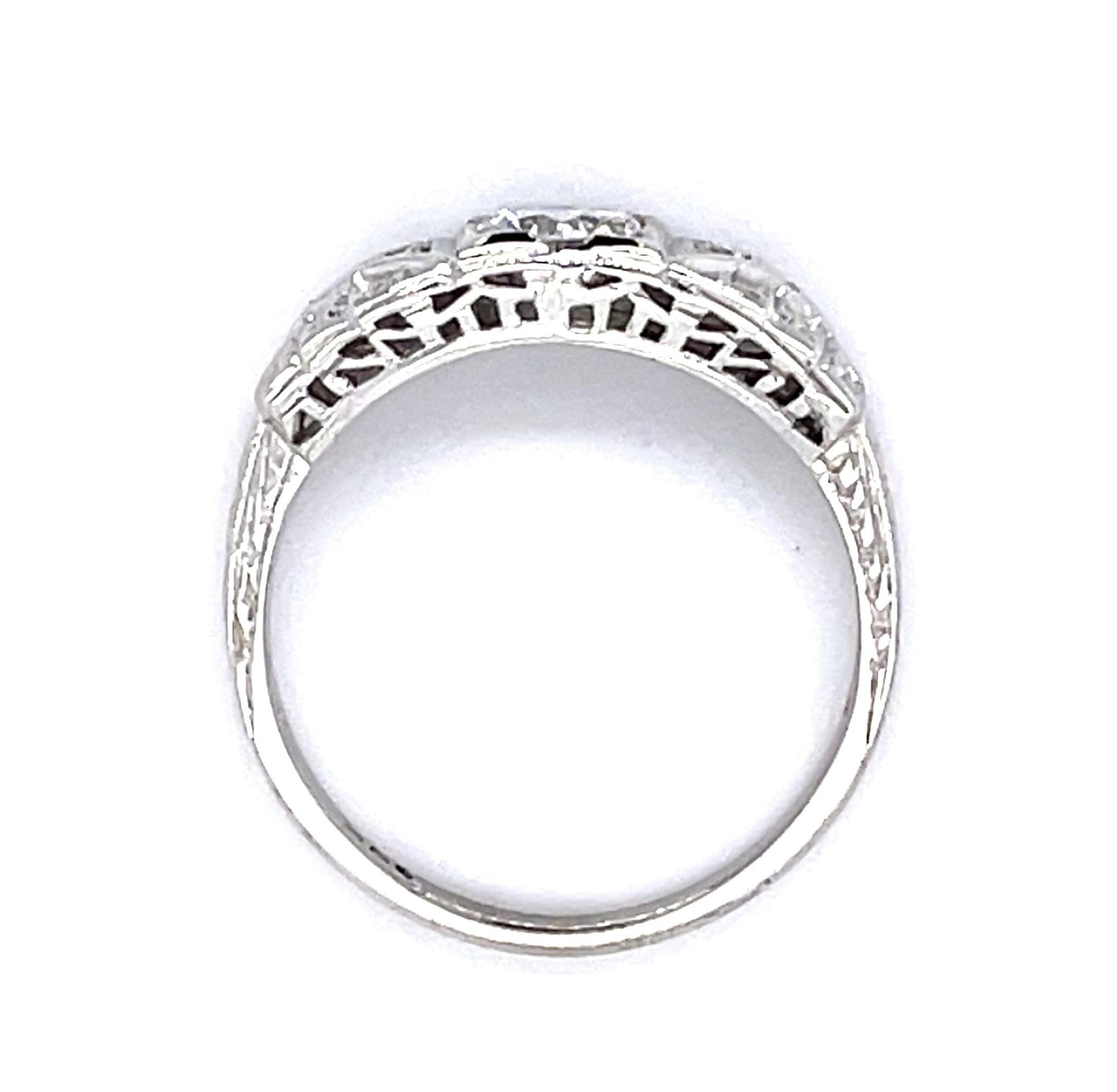 Art Deco .40ct Diamond 18KW Ring (Vintage 1930s)