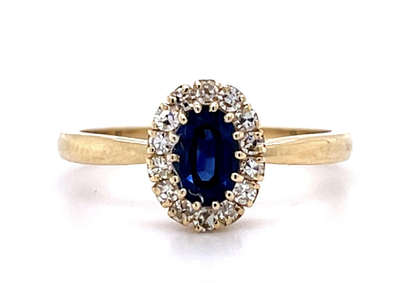 .68ct Sapphire .27ct Diamond 14KY Ring