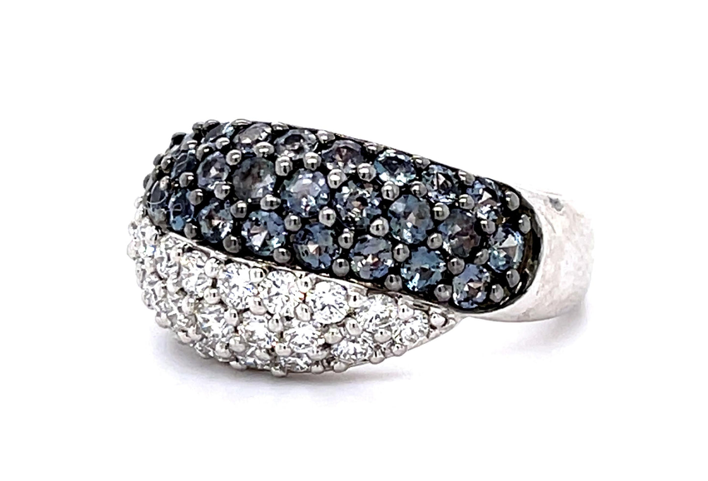 1.26ct Brazilian Alexandrite 1.08ct Diamond 18KW Ring