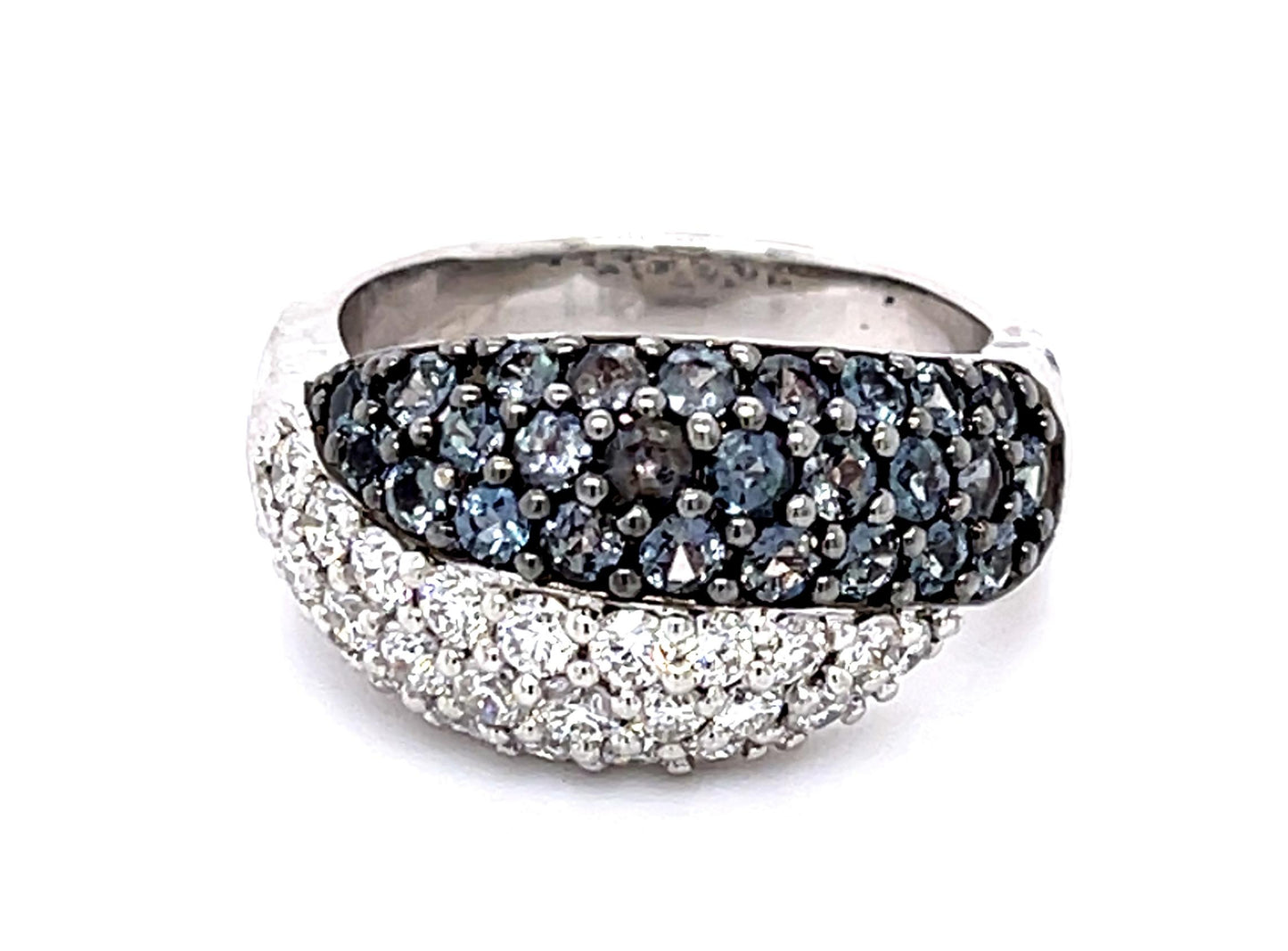 1.26ct Brazilian Alexandrite 1.08ct Diamond 18KW Ring