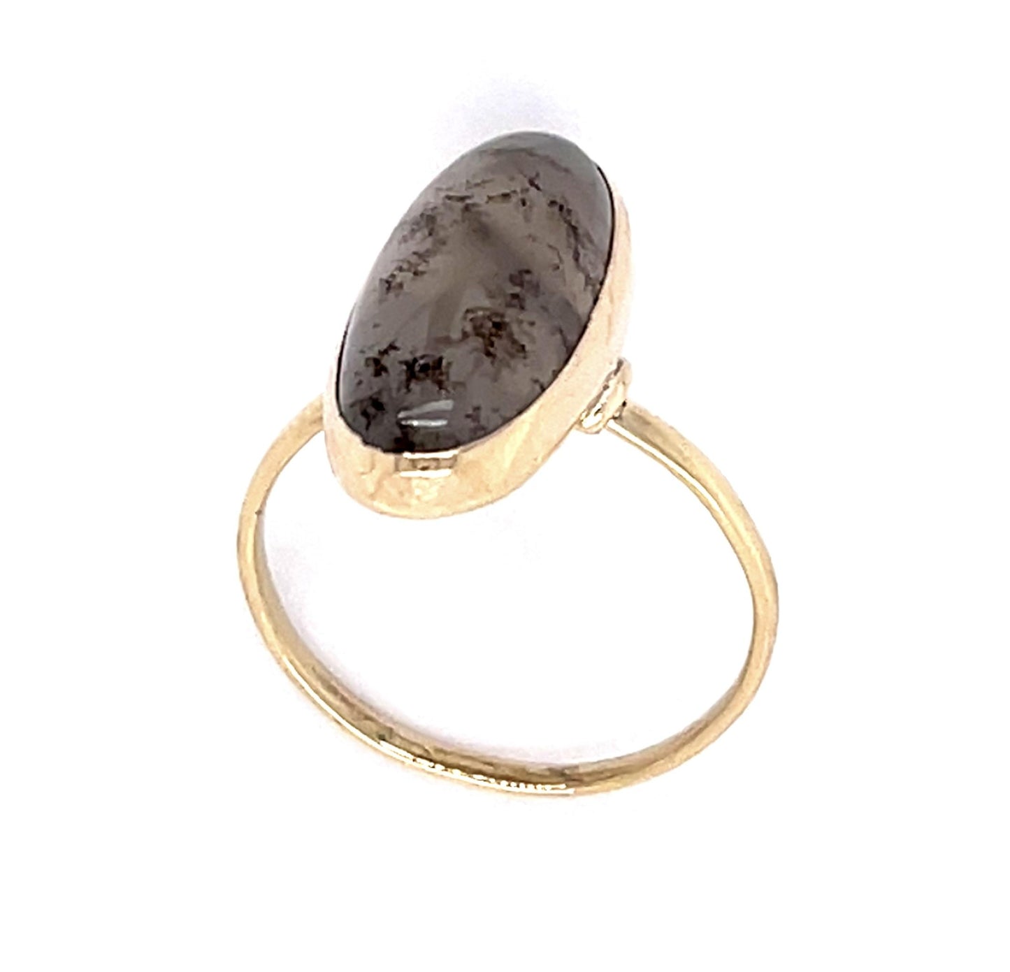 Victorian Agate 14KY Ring (Antique 1880s)