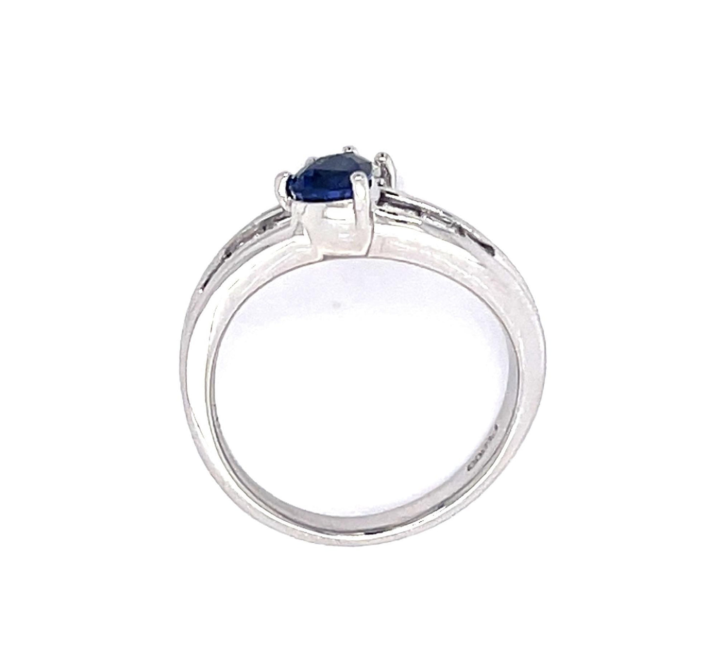 .52ct Sapphire .70ct Diamond Platinum Ring