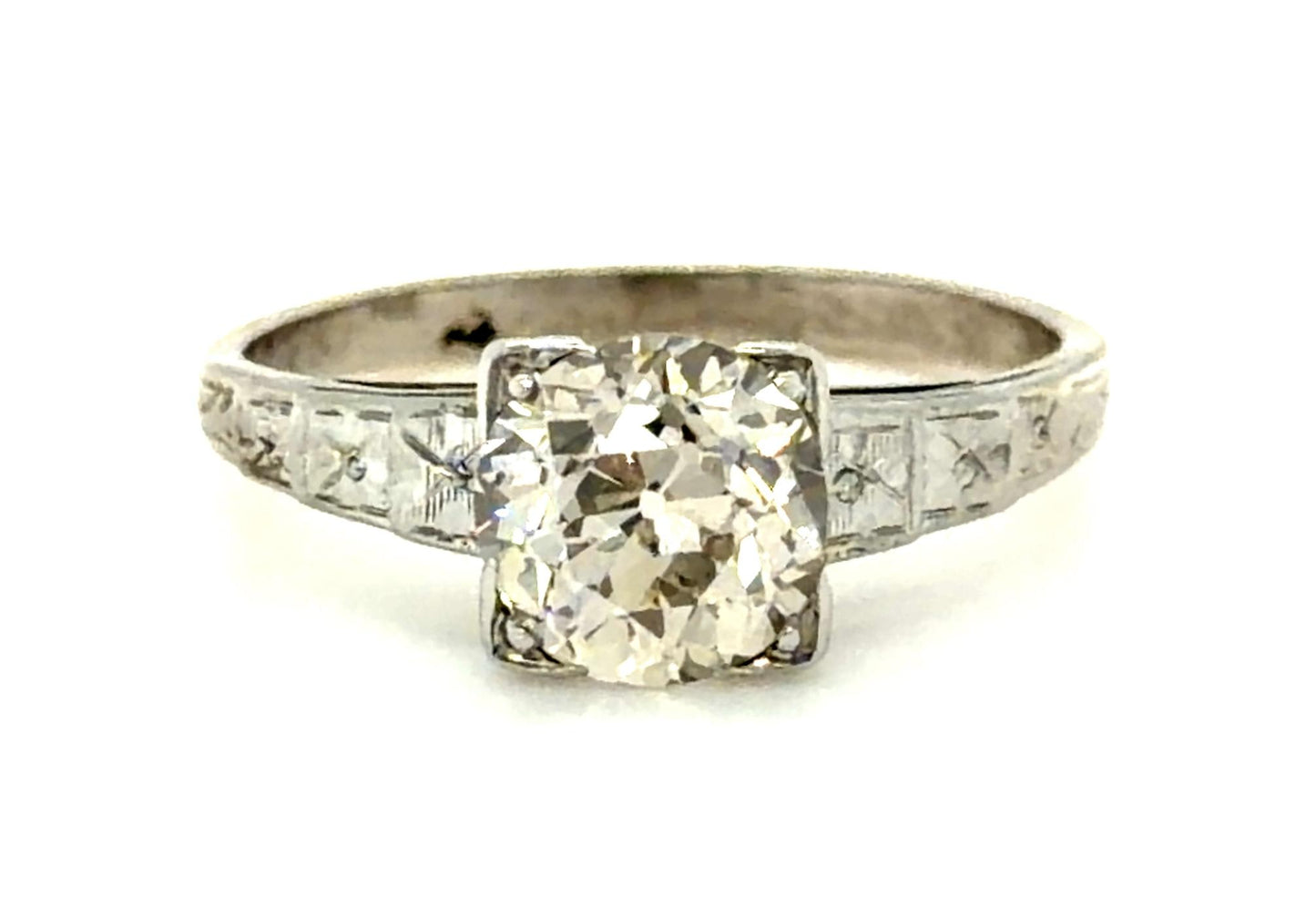 Art Deco 1.40ct Old European Diamond Ring (Vintage 1930s)